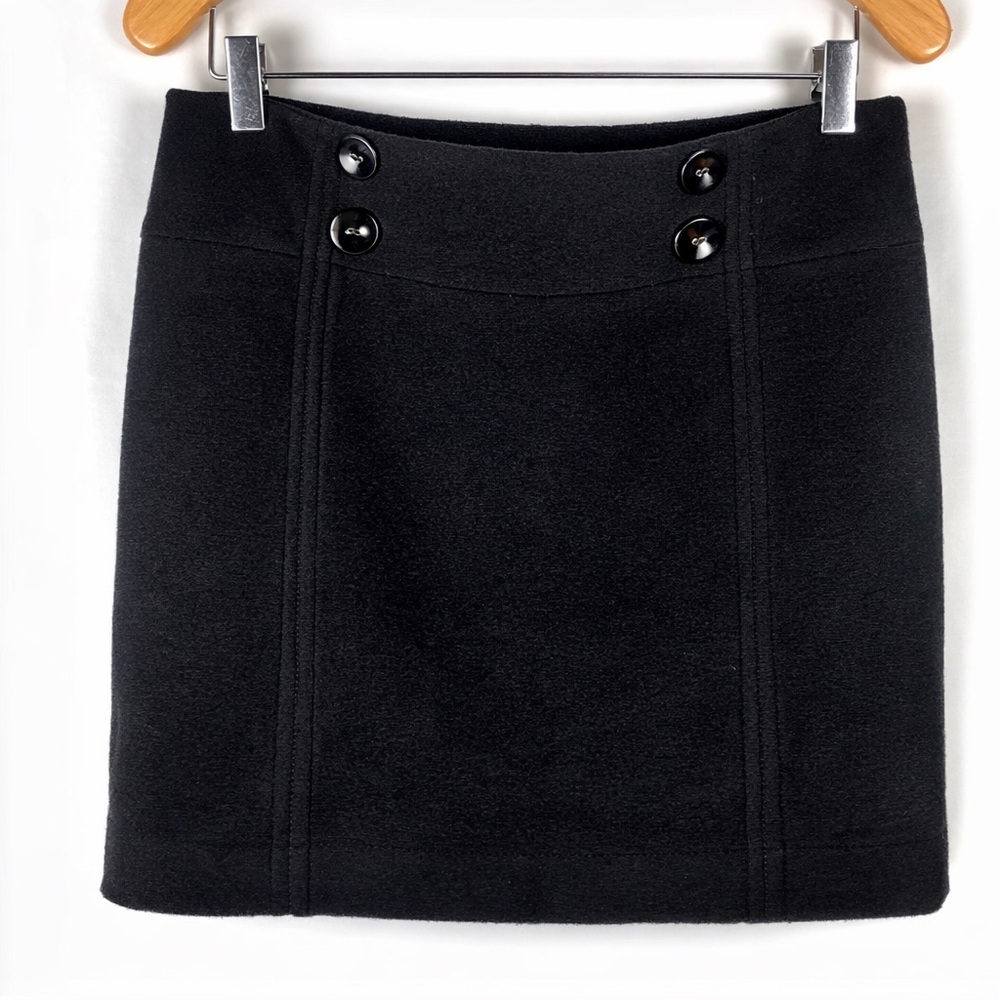 Vintage Y2k Dolce Vita medium black mine shirt wool lined skirt